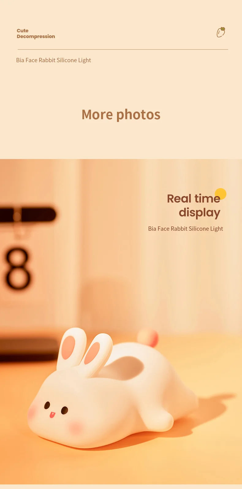 Cute Rabbit USB Night Light