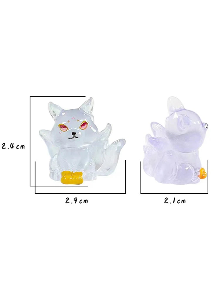 5 or 10 Pcs Random Glow in the Dark Mini Mystery Friends