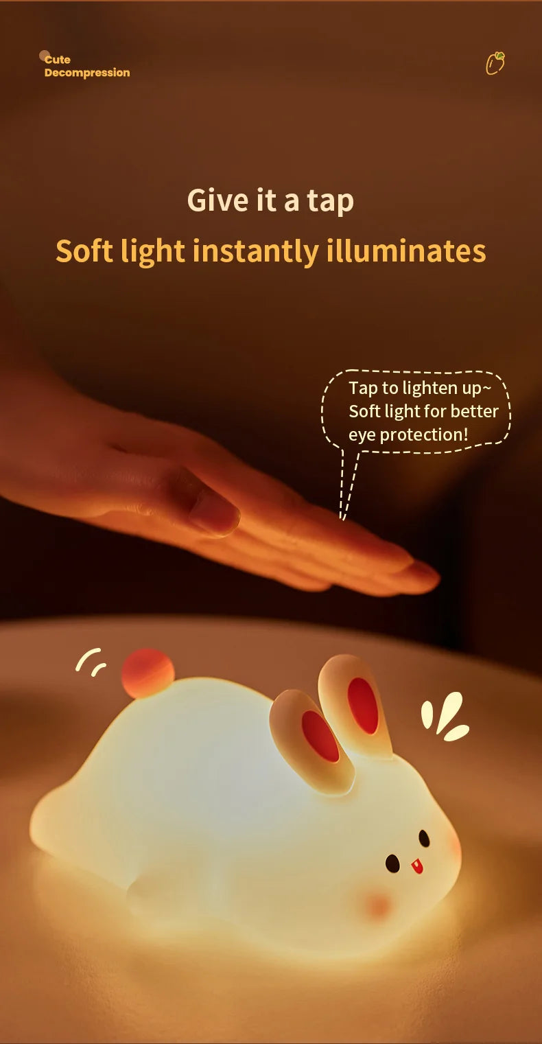 Cute Rabbit USB Night Light