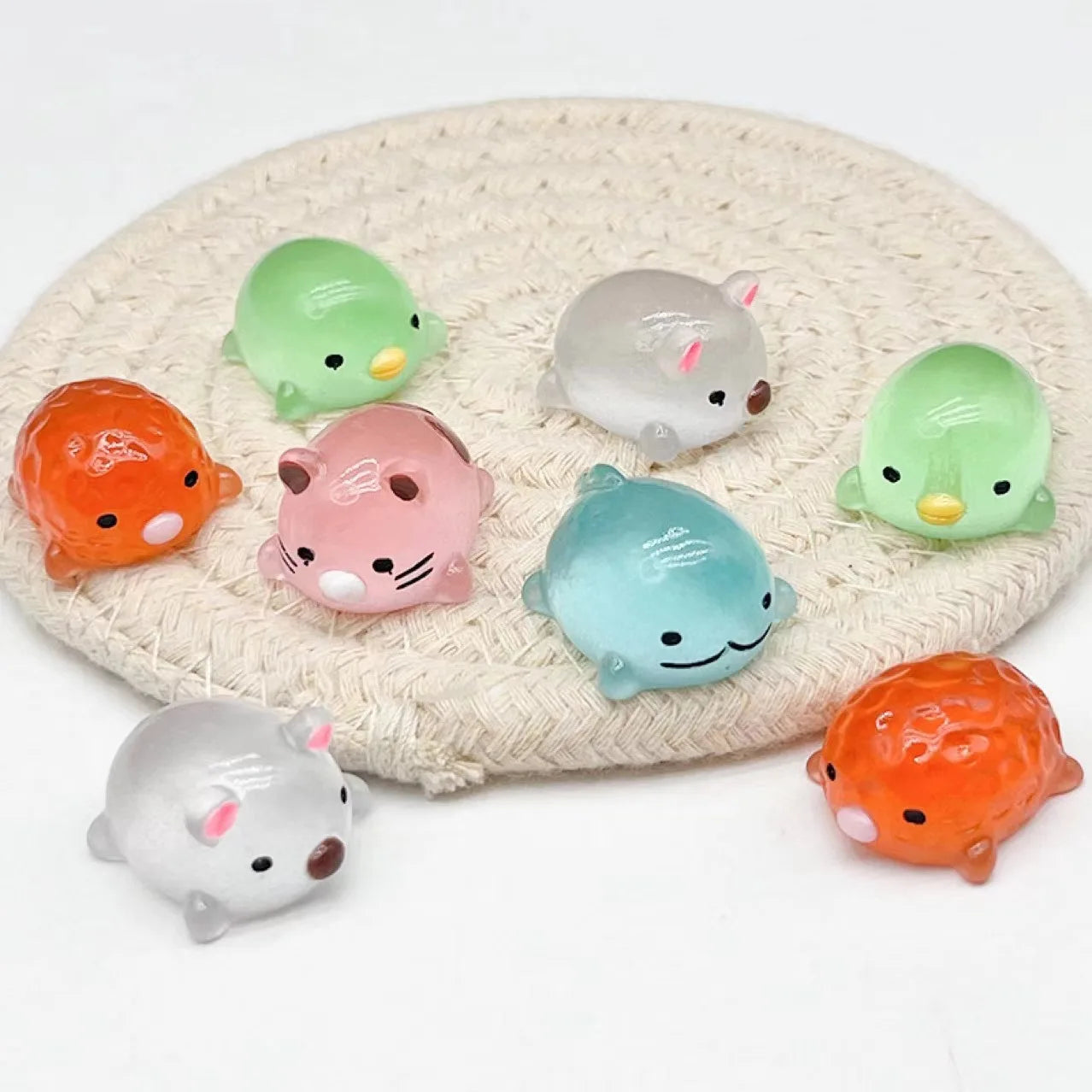5 or 10 Pcs Random Glow in the Dark Mini Mystery Friends