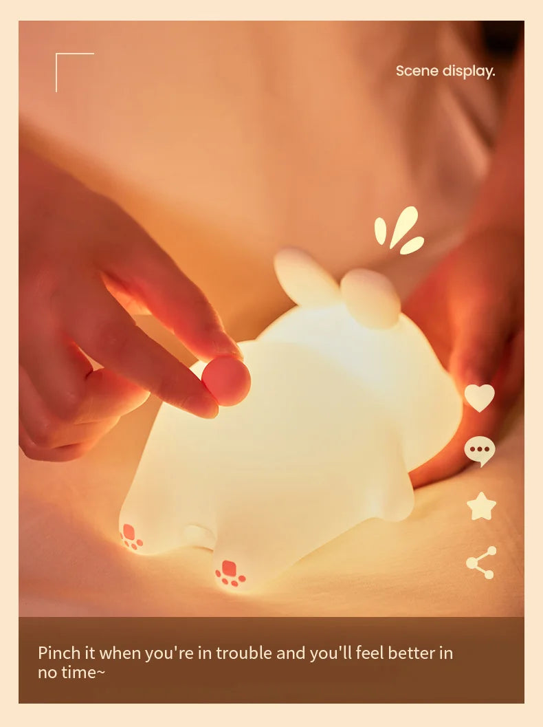 Cute Rabbit USB Night Light