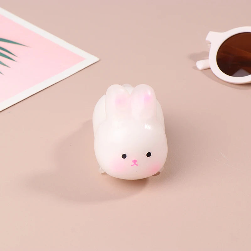 Cute Rabbit Pinching Joy Toy Change Color Squeeze Toy Anti-stress Ball Slow Rebound Relieves Stress Children's Healing Gift