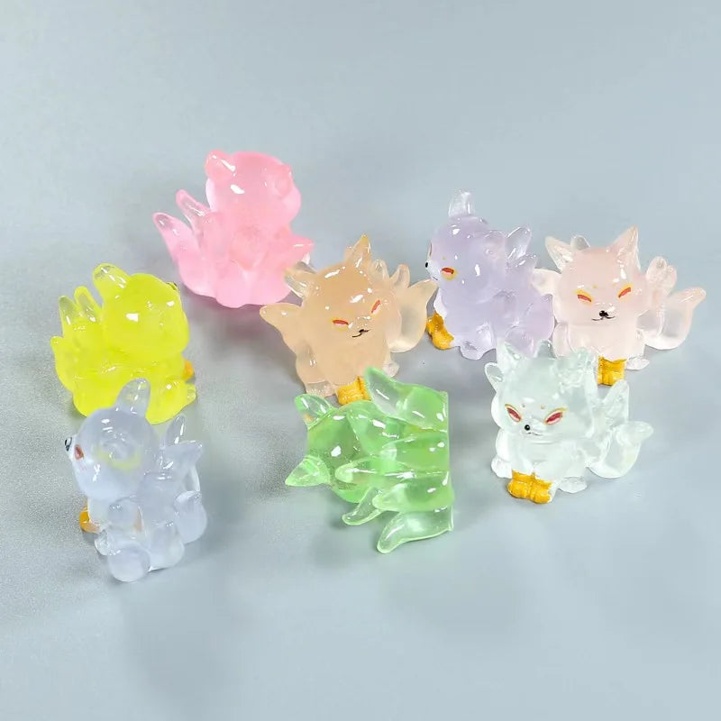 5 or 10 Pcs Random Glow in the Dark Mini Mystery Friends