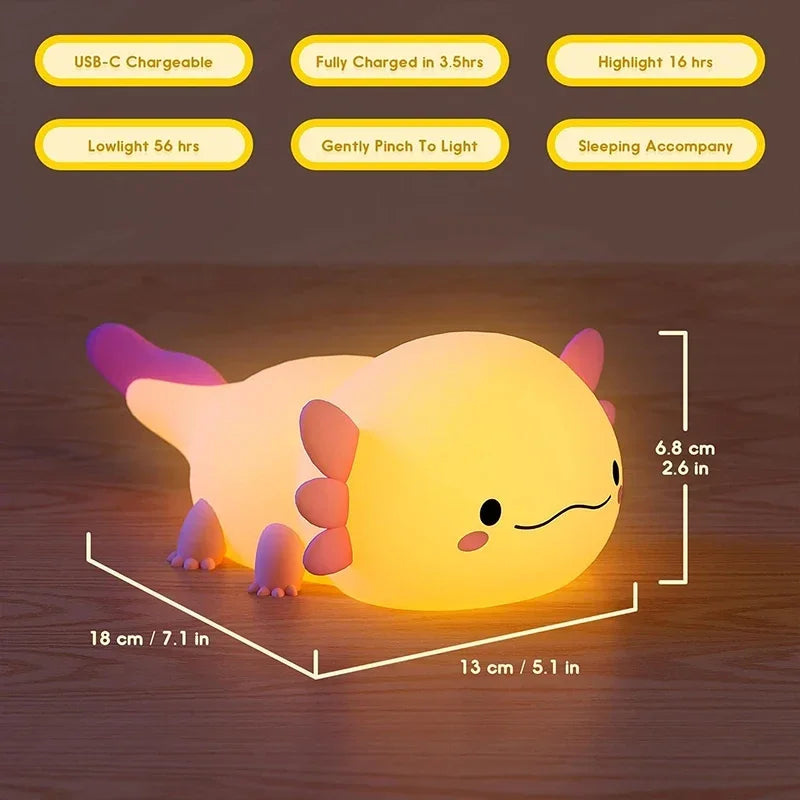 Adorable Axolotl USB Night Light