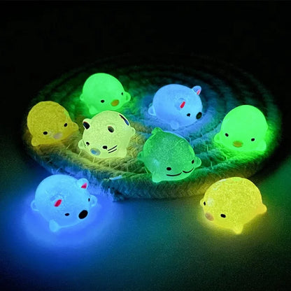 5 or 10 Pcs Random Glow in the Dark Mini Mystery Friends