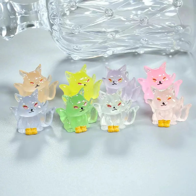 5 or 10 Pcs Random Glow in the Dark Mini Mystery Friends