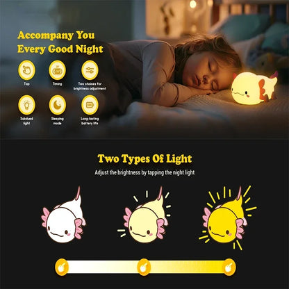 Adorable Axolotl USB Night Light