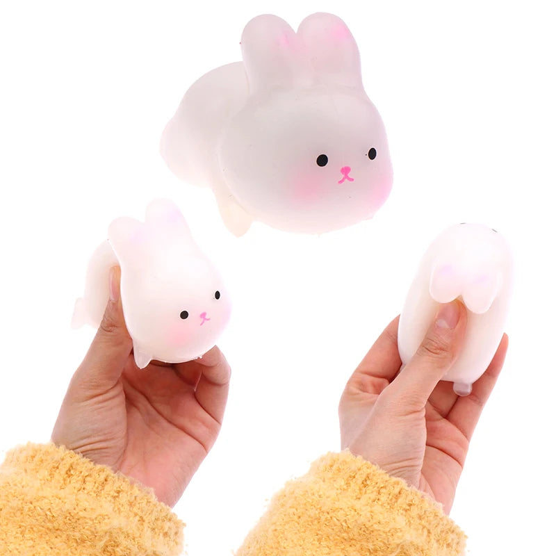 Cute Rabbit Pinching Joy Toy Change Color Squeeze Toy Anti-stress Ball Slow Rebound Relieves Stress Children's Healing Gift